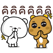 Bears: Happy Moves Sticker for LINE & WhatsApp | ZIP: GIF & PNG