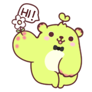 Dooro Bear Is Happy to Meet You Dooro Bear Is Happy to Meet You Sticker for LINE & WhatsApp | ZIP: GIF & PNG