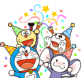 Doraemon & Friends (Fujiko F. Fujio) Sticker for LINE & WhatsApp | ZIP: GIF & PNG