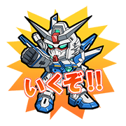 Gundam Breaker Mobile Sticker For Line Whatsapp Telegram Android Iphone Ios