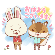 KAMI USAGI ROPÉ Cute & Fluffy Stickers KAMI USAGI ROPÉ Cute & Fluffy Stickers Sticker for LINE & WhatsApp | ZIP: GIF & PNG