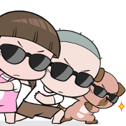 NomYen & HuaKrien Pop-Up 2 NomYen & HuaKrien Pop-Up 2 Sticker for LINE & WhatsApp | ZIP: GIF & PNG