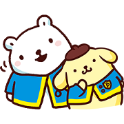Pompompurin × Bac Bac's Diary: Cheer Up! Pompompurin × Bac Bac's Diary: Cheer Up! Sticker for LINE & WhatsApp | ZIP: GIF & PNG