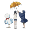 Weathering with You Sticker for LINE & WhatsApp | ZIP: GIF & PNG
