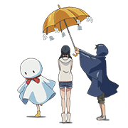 Weathering with You Sticker for LINE & WhatsApp | ZIP: GIF & PNG