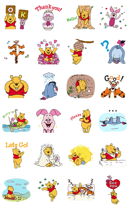 Winnie The Pooh Animated Stickers Sticker for WhatsApp, Telegram — Android, iPhone