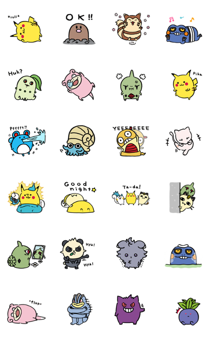 24/7 Pokémon Line Sticker GIF & PNG Pack: Animated & Transparent No Background | WhatsApp Sticker