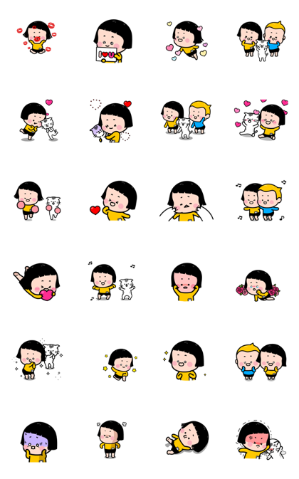 Catch MiM's Heart! Line Sticker GIF & PNG Pack: Animated & Transparent No Background | WhatsApp Sticker