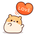 Consideration Hamster Sticker for LINE & WhatsApp | ZIP: GIF & PNG