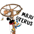 Mickey and Friends Love Indonesia Sticker for LINE & WhatsApp | ZIP: GIF & PNG