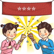 Textbook Goes Koo-Koo! Blank Fill-ins! Sticker for LINE & WhatsApp | ZIP: GIF & PNG