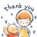 Winnie the Pooh & Christopher Robin Sticker for LINE & WhatsApp | ZIP: GIF & PNG