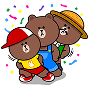 BROWN FARM: Exciting Farm Life BROWN FARM: Exciting Farm Life Sticker for LINE & WhatsApp | ZIP: GIF & PNG