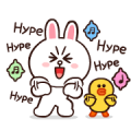 BROWN & FRIENDS Onomatopoeia Sticker for LINE & WhatsApp | ZIP: GIF & PNG