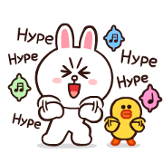 BROWN & FRIENDS Onomatopoeia Sticker for LINE & WhatsApp | ZIP: GIF & PNG