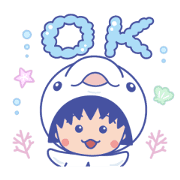 Chibi Maruko-chan: Animated Aquarium Chibi Maruko-chan: Animated Aquarium Sticker for LINE & WhatsApp | ZIP: GIF & PNG