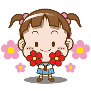 Cocoa - Sailor suit Cocoa-Sailor suit Sticker for LINE & WhatsApp | ZIP: GIF & PNG