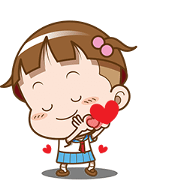 Cocoa – Love You Sticker for LINE & WhatsApp | ZIP: GIF & PNG