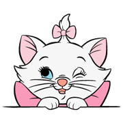 Disney Marie Sticker for LINE & WhatsApp | ZIP: GIF & PNG
