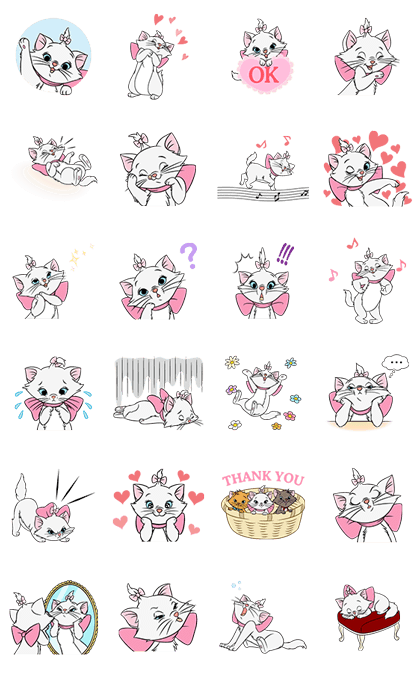 Disney Marie Animated Stickers Line Sticker GIF & PNG Pack: Animated & Transparent No Background | WhatsApp Sticker