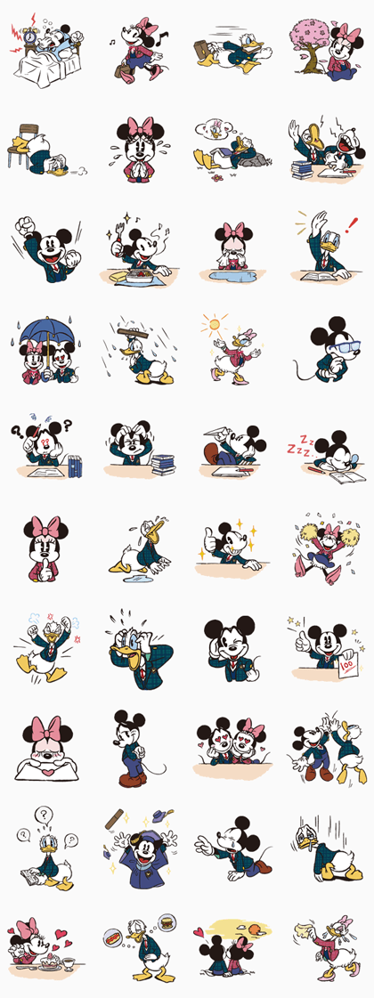 Disney School Life Line Sticker GIF & PNG Pack: Animated & Transparent No Background | WhatsApp Sticker