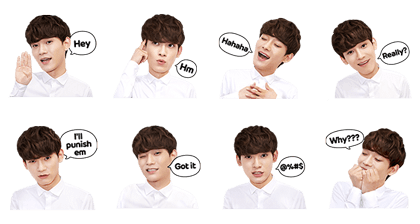 EXO CHEN Special Line Sticker GIF & PNG Pack: Animated & Transparent No Background | WhatsApp Sticker