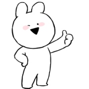 Extremely Little Rabbit Animated Sticker for LINE & WhatsApp | ZIP: GIF & PNG