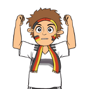 Favorite Team: Germany Favorite Team: Germany Sticker for LINE & WhatsApp | ZIP: GIF & PNG