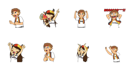 Favorite Team: Germany Line Sticker GIF & PNG Pack: Animated & Transparent No Background | WhatsApp Sticker