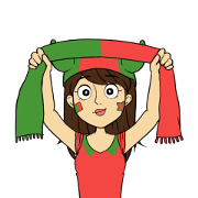 Favorite Team: Portugal Favorite Team: Portugal Sticker for LINE & WhatsApp | ZIP: GIF & PNG