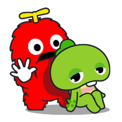 Gachapin & Mukku Gachapin & Mukku Sticker for LINE & WhatsApp | ZIP: GIF & PNG