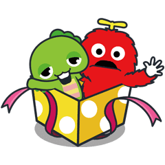 Gachapin & Mukku 2 Gachapin & Mukku 2 Sticker for LINE & WhatsApp | ZIP: GIF & PNG