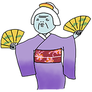 Ghost Gate (grandma) Ghost Gate(grandma) Sticker for LINE & WhatsApp | ZIP: GIF & PNG