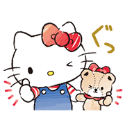 Hello Kitty and Tiny Chum Hello Kitty and Tiny Chum Sticker for LINE & WhatsApp | ZIP: GIF & PNG