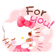 Hello Kitty's Wonderful Watercolor Hello Kitty's Wonderful Watercolor Sticker for LINE & WhatsApp | ZIP: GIF & PNG