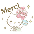 Hello Kitty × Les Secrets LADURÉE Sticker for LINE & WhatsApp | ZIP: GIF & PNG