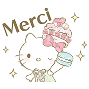 Hello Kitty × Les Secrets LADURÉE Sticker for LINE & WhatsApp | ZIP: GIF & PNG