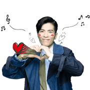 Jam Hsiao Animated Music Stickers Sticker for LINE & WhatsApp | ZIP: GIF & PNG