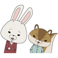 KAMI USAGI ROPÉ Sticker for LINE & WhatsApp | ZIP: GIF & PNG