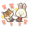 KAMI USAGI ROPÉ Voiced Mini Characters Sticker for LINE & WhatsApp | ZIP: GIF & PNG