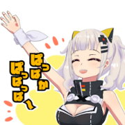 Kaguya Luna Voice Stickers Kaguya Luna Voice Stickers Sticker for LINE & WhatsApp | ZIP: GIF & PNG