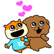 Konezumi × Wancl Sticker for LINE & WhatsApp | ZIP: GIF & PNG