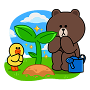LINE Brown Farm LINE Brown Farm Sticker for LINE & WhatsApp | ZIP: GIF & PNG