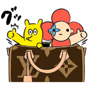 LOUIS VUITTON × Squirrel 'Tirol' Sticker for LINE & WhatsApp | ZIP: GIF & PNG