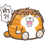 Lan Lan Cat Chubby Stickers Sticker for LINE & WhatsApp | ZIP: GIF & PNG