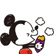 Mickey and Friends: Autumn Warmth Sticker for LINE & WhatsApp | ZIP: GIF & PNG