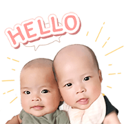 MikaMia The Twins MikaMia The Twins Sticker for LINE & WhatsApp | ZIP: GIF & PNG