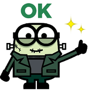 Minion Monsters Animated Stickers Sticker for LINE & WhatsApp | ZIP: GIF & PNG