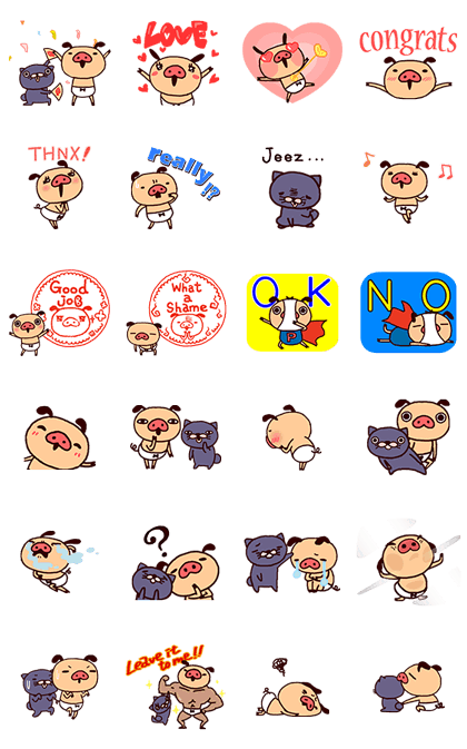 PANPAKA PANTS - Animated Stickers2 Line Sticker GIF & PNG Pack: Animated & Transparent No Background | WhatsApp Sticker