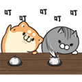 Plump Dog & Plump Cat Animated Stickers Sticker for LINE & WhatsApp | ZIP: GIF & PNG